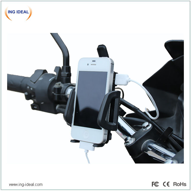 12v 85v Motorcycle Phone Holder With USB Charger