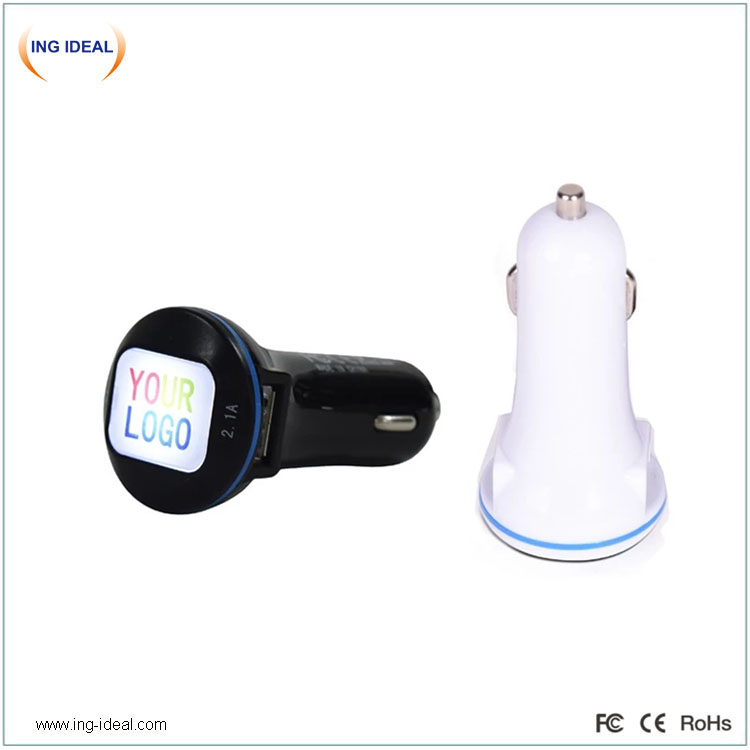 Led Logo Car Charger For Promotion